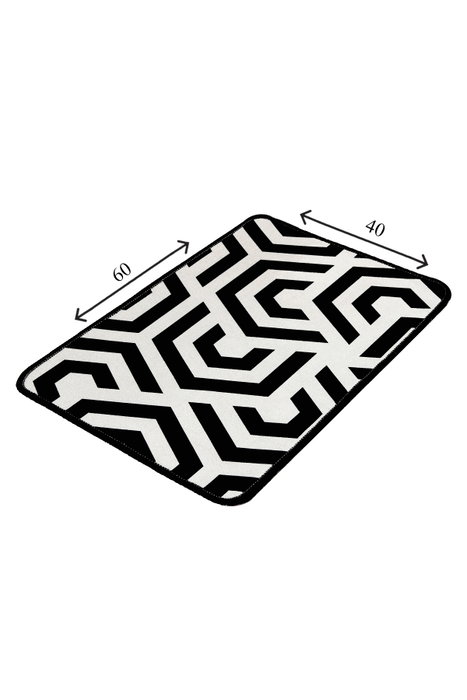 Mijölnir Line Djt Alfombrilla de Baño 100% Poliéster Antideslizante y Antialérgica 40 x 60 cm